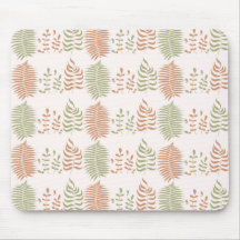 Patrón de hoja de vintage del Retro Rojo Verde