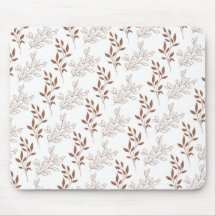 Patrón de hoja vintage de color rojo marrón