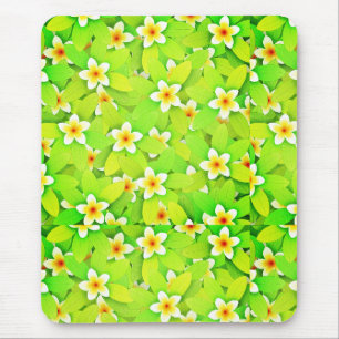 Alfombrilla De Ratón Patrón de hojas verdes florales-61717