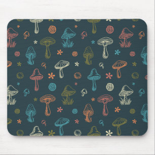 Alfombrilla De Ratón Patrón de hongos caprichosos