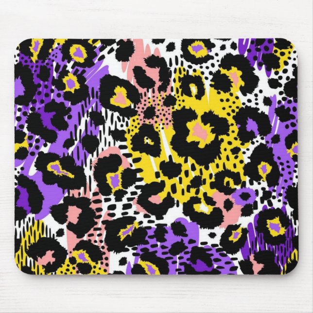 Alfombrilla De Ratón Patrón de impresión animal (Frente)