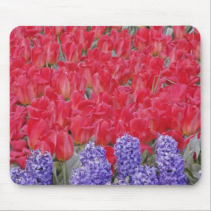 Alfombrilla De Ratón Patrón de jacinto, tulipanes y narcisos,
