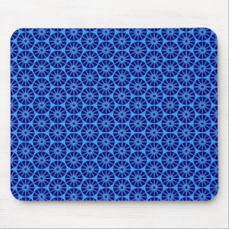 Alfombrilla De Ratón Patrón de la rueda de la estrella - Azul marino so
