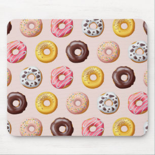 Alfombrilla De Ratón Patrón de la tienda de panaderías de Donut