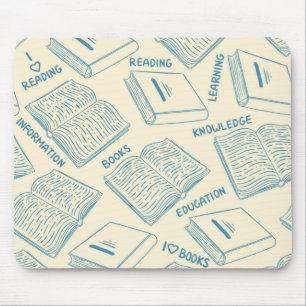 Alfombrilla De Ratón Patrón de libro