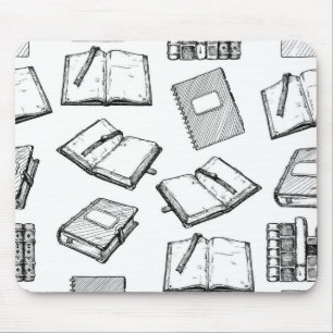 Alfombrilla De Ratón Patrón de libro