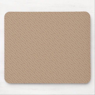 Alfombrilla De Ratón Patrón de línea ondulada beige mocha mousse marrón