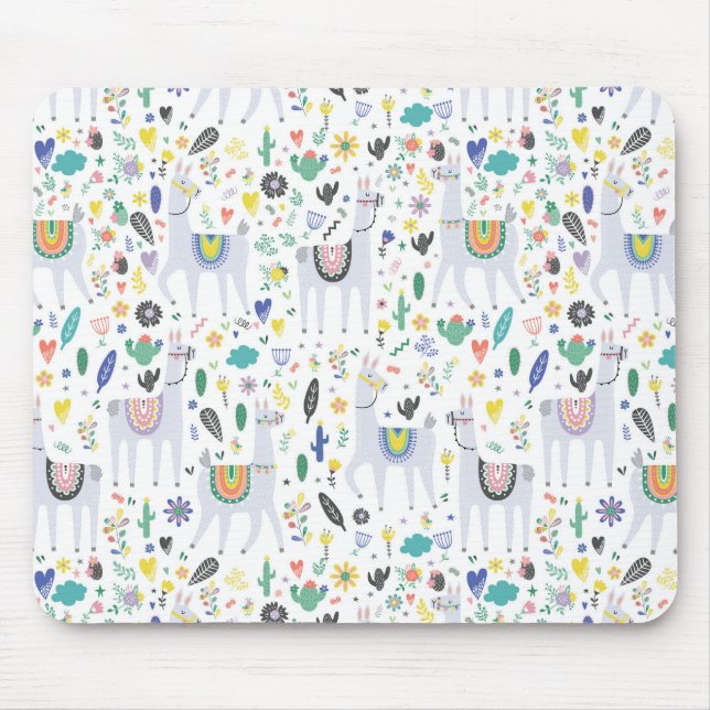 Alfombrilla De Ratón Patrón de los dibujos (Frente)