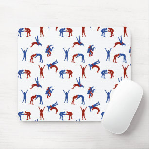 Alfombrilla De Ratón Patrón de lucha grecorromana de estilo libre