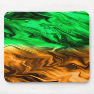 Alfombrilla De Ratón Patrón de manchas borrosas abstractas en verde nar