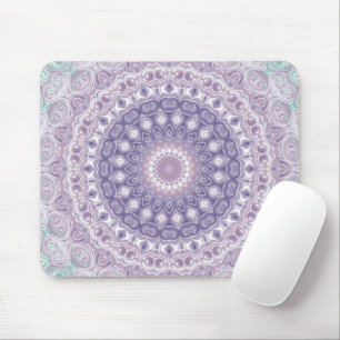 Alfombrilla De Ratón Patrón de Mandala de Lavanda y Lila