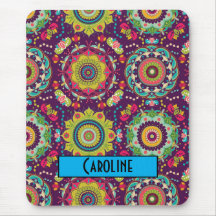 Patrón de Mandala retro