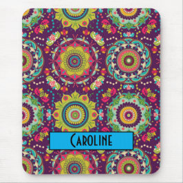 Alfombrilla De Ratón Patrón de Mandala retro