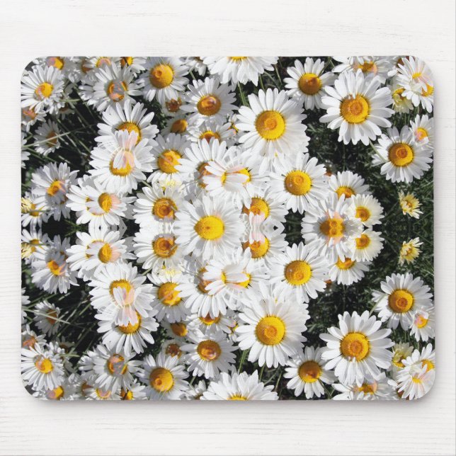 Alfombrilla De Ratón Patrón de margaritas caleidoscopio (Frente)