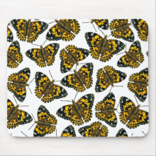 Alfombrilla De Ratón Patrón de mariposa de dama pintada