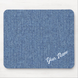 ALFOMBRILLA DE RATÓN PATRÓN DE MEZCLILLA AZUL PERSONALIZADO