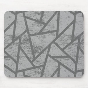 Alfombrilla De Ratón Patrón de mosaico gris