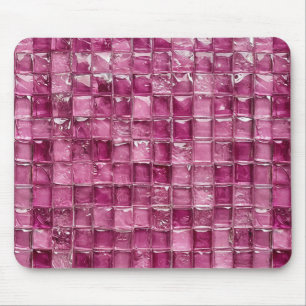 Alfombrilla De Ratón Patrón de mosaico rosa