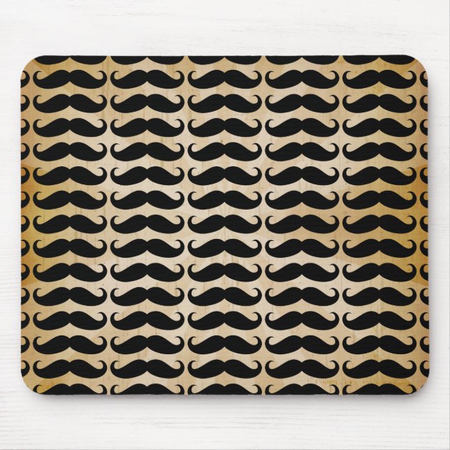 Alfombrilla De Ratón Patrón de muchos bigotes (Frente)