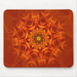 Alfombrilla De Ratón Patrón de Naranja de luz solar Mousepad Mandala