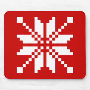 Alfombrilla De Ratón Patrón de Navidades de copos de nieve de Navidad