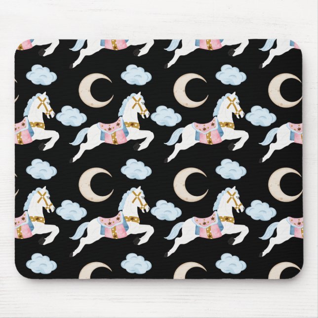 Alfombrilla De Ratón Patrón de Navidades pastel de invierno (Frente)