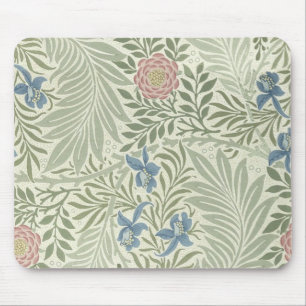 Alfombrilla De Ratón Patrón de papel pintado floral Larkspur de William