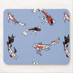 Alfombrilla De Ratón Patrón de peces Koi Carp