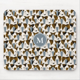 Alfombrilla De Ratón Patrón de perros de Parson Jack Russell Terriers 