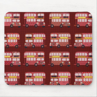 Alfombrilla De Ratón Patrón de Personalizado de bus divertidos de doble