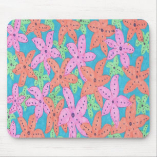 Alfombrilla De Ratón Patrón de pez estrella tropical