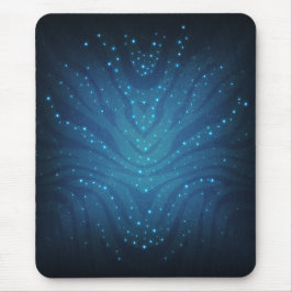 Alfombrilla De Ratón Patrón de piel alienígena azul bioluminiscente - A