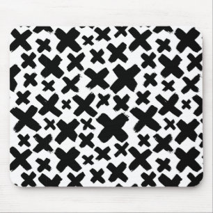 Alfombrilla De Ratón Patrón de pintura negra
