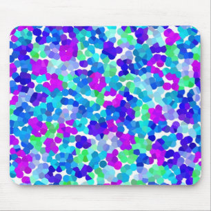 Alfombrilla De Ratón Patrón de pinzas violeta azul marino