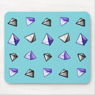Alfombrilla De Ratón Patrón de pirámide Geométrico Geek Maíz Lover