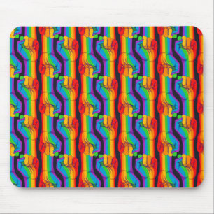 Alfombrilla De Ratón Patrón de puño arco iris
