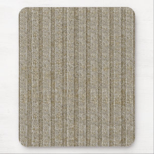 Alfombrilla De Ratón Patrón de punto Jersey a rayas en beige suave