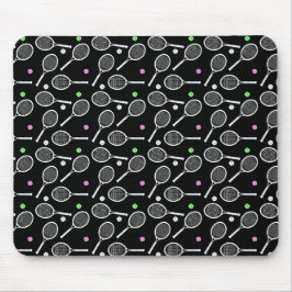 Alfombrilla De Ratón Patrón de raqueta de tenis
