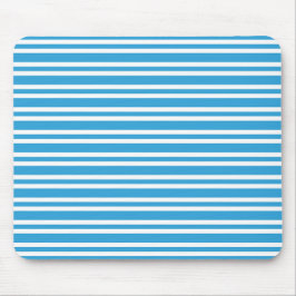 Alfombrilla De Ratón Patrón de rayas blancas y azules