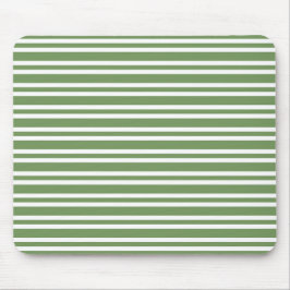 Alfombrilla De Ratón Patrón de rayas blancas y verdes