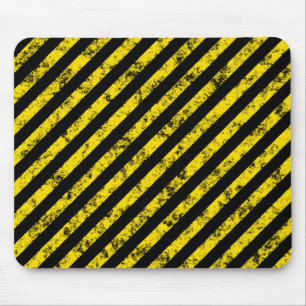 Alfombrilla De Ratón Patrón de rayas de cinta de color negro grunge