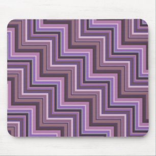 Alfombrilla De Ratón Patrón de rayas de malva