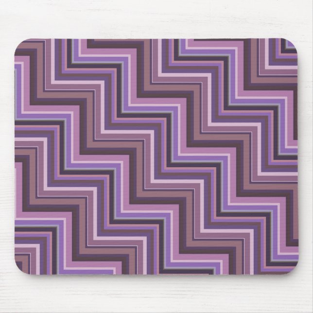Alfombrilla De Ratón Patrón de rayas de malva (Frente)