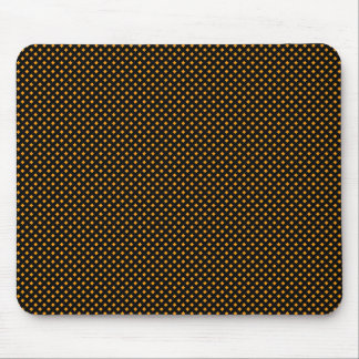 Alfombrilla De Ratón Patrón de red, negro con Naranja