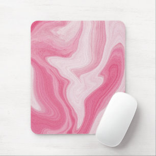 Alfombrilla De Ratón Patrón de remolino de mármol rosa – Abstracto esté