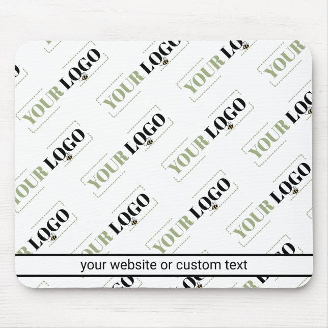 Alfombrilla De Ratón Patrón de repetición diagonal en mosaico del logot (Frente)
