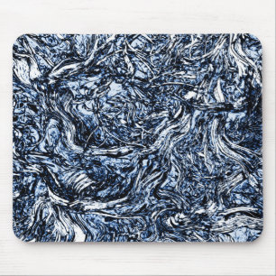 Alfombrilla De Ratón Patrón de resumen de la naturaleza azul de la mari