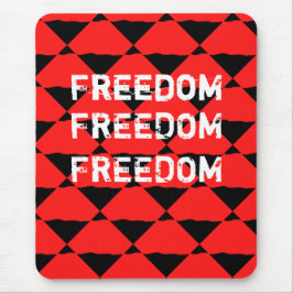 Alfombrilla De Ratón Patrón de resumen negro y rojo moderno