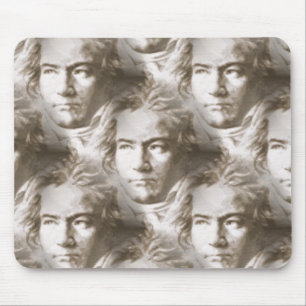 Alfombrilla De Ratón Patrón de retrato de Beethoven