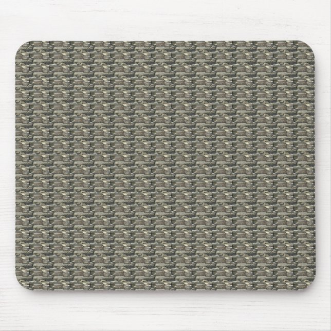 Alfombrilla De Ratón Patrón de rocas (Frente)